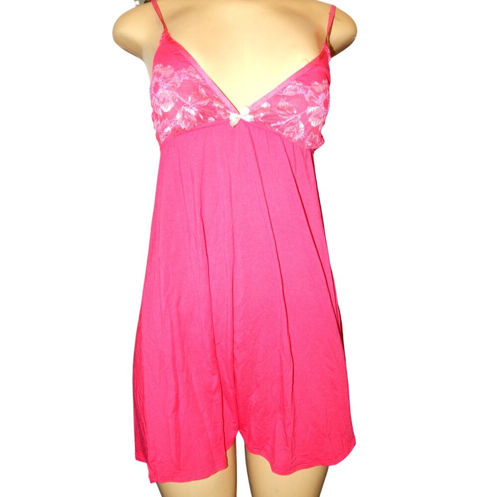 Y2K Victoria Secret Fuchsia Pink Nightgown